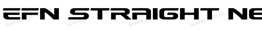 EFN Straight New字体转换
